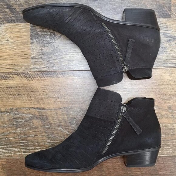 Paul Green Women’s Malibu Slice Zip Ankle Bootie Gray Leather Size 6UK / 8.5US - Picture 5 of 9